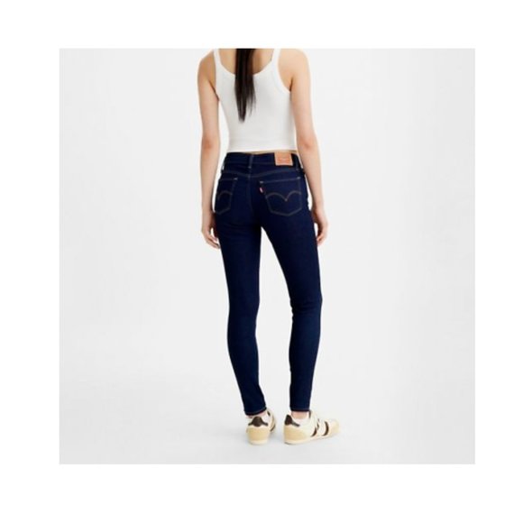 Levi's 710 Super Skinny Women's Jeans Dusk Rinse - Dark Wash - Sizes: 24, 25, 26 - Picture 3 of 3